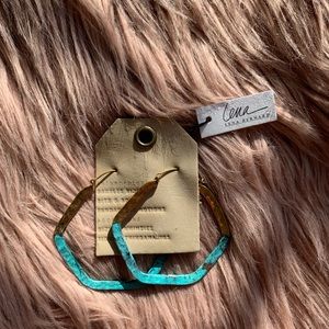 NWT Anthropologie Detta Lena Bernard Turquoise Hoo